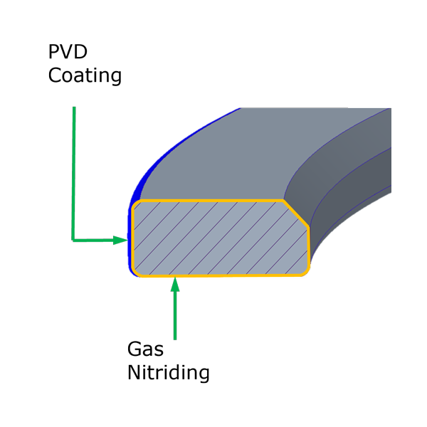 Ion Plated GN Steel Ring